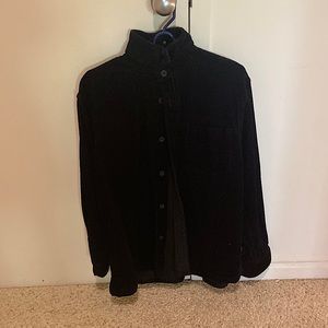 Men’s Large Black Corduroy Shirt Jacket from Express